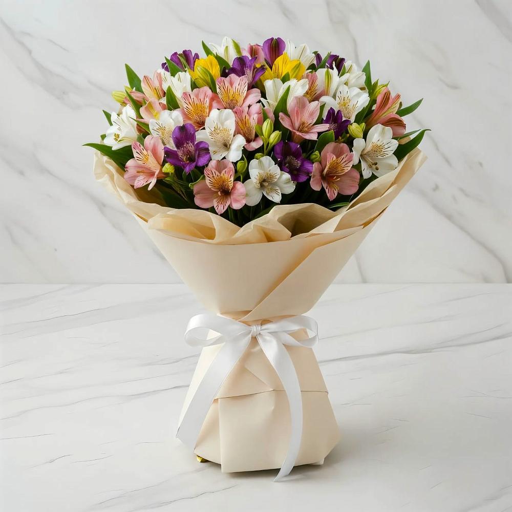 Букет цветов из: Альстромерии в Гавердовский