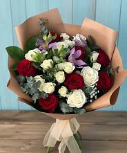 Букет цветов из:  Розы и Альстромерии в Гавердовский