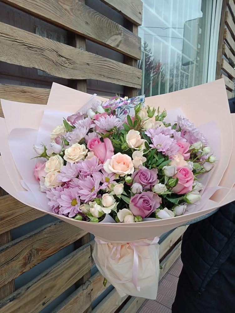 Букет цветов из: Розы и Хризантемы в Гавердовский