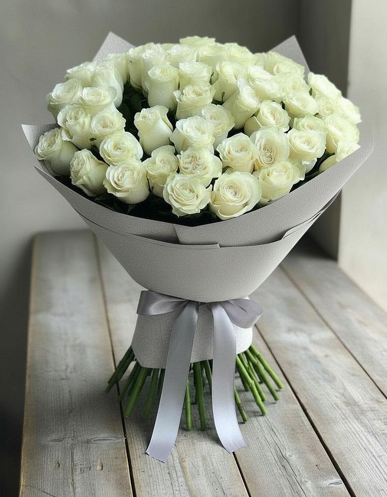 Букет 35 Белых роз в Гавердовский