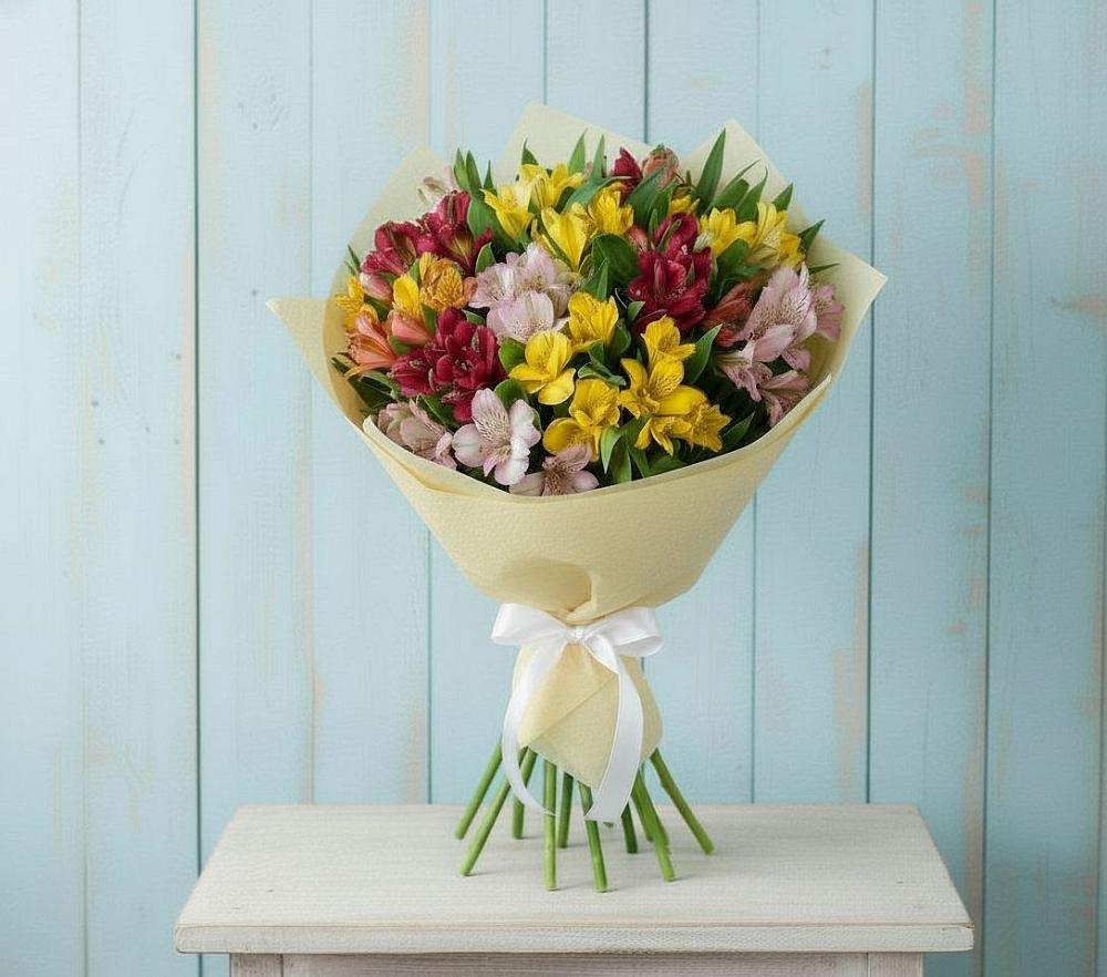 Букет цветов из: Альстромерии в Гавердовский