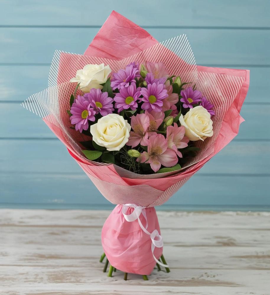 Букет цветов из: Герберы в Гавердовский