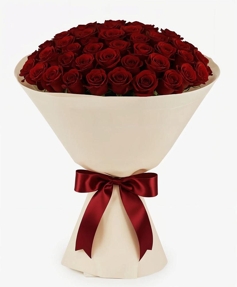 Букет 101 Бордовая роза Блэк Бакарра в Гавердовский