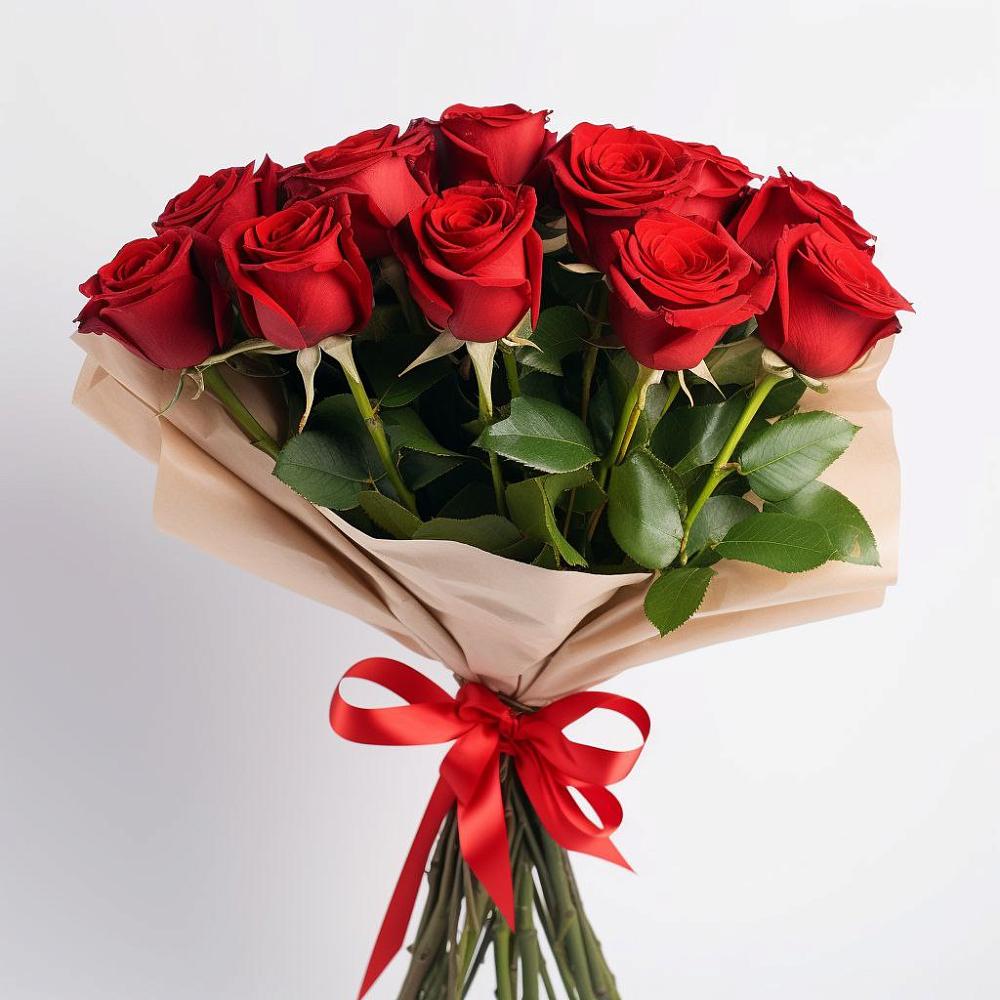 Букет 11 Красных роз Эдлесс Лав в Гавердовский