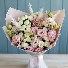 Букет цветов из:  Альстромерии и Розы в Гавердовский